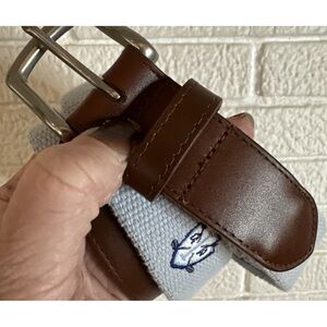 Golf Belt Reel Point Shelter Island Men 34 Canvas Belt EUC